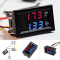 Miniatyrbild 2 av 6: DC 100V 10A Voltmeter Amperemeter LED Detektor Digital Voltmätare Amperemeter Dubbel Digital Volt Amp Meter Mätare