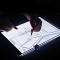 Miniatyrbilde 4 av 7: Premium Digital Tegning Nettbrett Elektronisk Skissebok Animasjon Kunst Nettbrett for Tracing