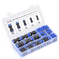 Pikkukuva 1 / 3: CG 60PCS Box setti ilma suora pneumaattinen liittimet PU vesi putket pika irrotus liitin