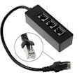 Miniatyrbillede 3 af 6: RJ45 Ethernet Splitter kabel 1 Han til 3 hun LAN Ethernet Splitter til Cat5 Cat6 LAN Ethernet Socket Connector