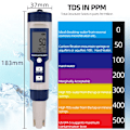 Miniatyrbild 6 av 6: 5 IN 1 PH Temperatur TDS EC Salthalt Meter Digital Vattentät Med Automatisk Kalibrering Funktion Vatten Kvalitet PH Tester