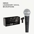 Miniatyrbillede 7 af 7: Metal SM58 cardioid Dynamisk Mikrofon Til Stage Sang Professionel Kablet mikrofon