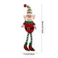 Miniatyrbild 8 av 10: Jul plysch ben tomte docka prydnader pojkar och flickor tomtar leksak docka