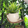 Miniatyrbild 2 av 6: Creative Swing Planter Söt Leende Ansikte Hängmatta Växt Kruka Hängbar Suckulenter Växter Kruka