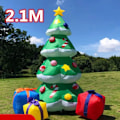 Miniatyrbillede 2 af 6: 7FT oppustelig jul udendørs pynt