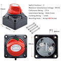 Miniatyrbild 2 av 7: Batteri Koppla bort Switch 12V 24V 300A Bil Isolator Koppla ifrån Rotary Switch 2 och 3 Position Cut Off Switch for VR Camper Båt