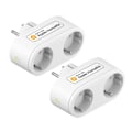 Pikkukuva 8 / 8: 2 In 1 WiFi Smart Plug Dual Outlet EU Smart Socket Remote Voice Control Support Alexa Google Home