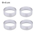 Miniatyrbilde 7 av 10: Rustfritt stål Terte Mugg Ring Tartlet Kake Mousse Mopper Cookies Pay Circle Cutter