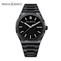 Miniatyrbillede 1 af 8: Rustfrit stål Herre armbåndsur Classic Business Vandproof Man Sort Ur Japan Movement Quartz Herre ure