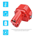 Miniatyrbillede 4 af 7: Genopladeligt batteri til Makita Power Tool 6317D 8270D batterier