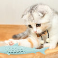 Miniatyrbillede 5 af 5: Silikone Mynte Fisk Kat Legetøj Kæledyr Kattenød Blød Ren Tænder Tandbørste Tygge Katte Legetøj