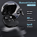 Miniatyrbilde 10 av 11: T13 Bluetooth Hodetelefoner V5.1 Trådløs TWS Øretelefoner Touch Control Earplus 4 Mikrofoner