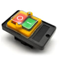 Miniatyrbild 2 av 6: Vattentät Push Knapp Switch ON/OFF Switch Mekanisk Utrustning Kontrollör