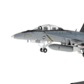 Pikkukuva 6 / 6: 1/100 Scale F/A-18 Strike Fighter Plane Diecast Näyttö malli jalustalla