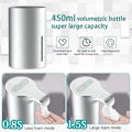Miniatyrbilde 3 av 6: Mini Såpe Dispenser Automatisk Berøringsfri USB Opladbar Elektrisk Skum Såpe Dispenser Justerbar Vanntett 450 ML