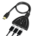 Miniatyrbillede 3 af 4: HDMI-kompatibel Switch KVM Splitter  3 input 1 Output Mini 3 Port VIDeo Switcher Hub