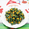 Miniatyrbild 3 av 5: 10 bitar söt mini jul present box harts scrapbooking diy smycken hantverk jul dekoration tillbehör