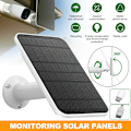 Miniatyrbilde 2 av 7: 4W solcellepanel for Eufy Eufycam Cam Værbestandig Vegg feste roterbare braketter med 9,8 fot strøm kabel