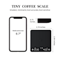 Miniatyrbilde 3 av 9: Digital kaffe vekt espresso vekt med timer SeachPean Mini Smart kjøkken vekt vekt presisjon