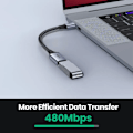 Miniatyrbilde 2 av 7: Høy kvalitet USB C til USB A Dapter OTG Kabel Type C Hann til USB 3.0 2.0 Hunn kabel