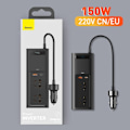 Pikkukuva 2 / 7: 150W auto invertteri DC 12V  AC 220V 110V automaattinen virta inversori USB tyyppi C pikalaturi