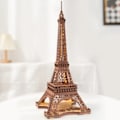 Miniatyrbild 5 av 7: Rolife Natt Eiffeltornet 3D Träpussel för tonåringar Vuxen miniatyr Utsikter över berömda byggnader leksaker