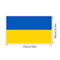 Miniatyrbillede 2 af 2: Ukraine Flag 90x150cm Have Bar Restaurant Polyester Blå Gul