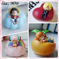 Miniatyrbillede 2 af 7: One Piece Luffy Zoro Nami Sanji Nat Lys Anime Figur Lampe Blødt Lys Soveværelse Sengebord LED Lys Værelse Børn Legetøj Gave