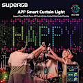 Miniatyrbilde 2 av 7: Smart Gardin String Light App DIY Bilde Tekst LED Display Smart LED RGB String Light