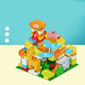 Miniatyrbilde 9 av 10: Marmor Race Run DIY Duplos Maze Balls Byggeklosser Trakt Slide Stor Size Klosser Pedagogisk baby leker