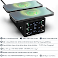 Pikkukuva 7 / 7: 150 W USB tyyppi C PD pikalaturi asema Qi langaton laturi pikalataus 4.0 3.0 USB puhelin laturi