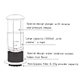 Miniatyrbilde 5 av 7: Espresso Kaffe Bærbar Cafe Fransk Press CafeKaffe Kanne For AeroPress Maskin med filtre Papir sett