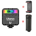 Miniatyrbilde 5 av 8: RGB Full Farge LED Video Lys 2500K-9000K 800LUX Magnetic Mini Fill Light Extend 3 Cold Shoe
