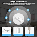 Miniatyrbillede 2 af 6: WIFI Switch Smart Home Automation Relay Module Tuya Alexa Timing Switch Smartlife APP Trådløs Fjernbetjening Kontrol Relæ
