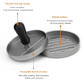 Miniatyrbillede 4 af 7: Burger Press Non-stick Hamburger Patty Maker med Voks Papir Aluminium Burger Maker