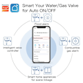 Pikkukuva 4 / 9: Smart WiFi/ZigBee vesi kaasu putki automaattinen sammutus OFF venttiili ohjain Smart Life APP kaukosäädin Alexa Google Homella