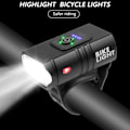 Pikkukuva 2 / 9: Polkupyörä valo 1000LM USB ladattava virta näyttö MTB maasto maantie pyörä etu lamppu