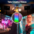 Pikkukuva 6 / 8: RGB LED Video valo valokuvaus täyttö kamera valaistus paneeli LCD näyttö kylmä kenkä