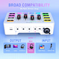 Miniatyrbillede 4 af 6: Gaming USB Mixer Med 4-kanaler/XLR Mikrofon Interface/RGB, Sound mixer