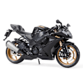 Pikkukuva 7 / 7: Kawasaki Ninja ZX-10R Musta Die Cast Vehicles keräily harrastukset moottoripyörä malli lelut