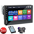 Pikkukuva 1 / 6: Auto Radio 7 Tuuma 1 Din MP5 Multimedia soitin kosketus näyttö FM ISO virta