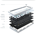 Miniatyrbild 5 av 7: Mekaniskt tangentbord kit hot-swappable bluetooth 2.4G trådlöst RGB bakgrundsbelyst packning struktur tangentbord