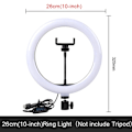 Miniatyrbillede 7 af 7: 10 tommer Selfie Ring Lys, Photography Fill Light Led Ring Lampe Ringlight
