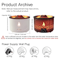 Miniatyrbillede 5 af 8: 360ml Vulcanic Flame Aroma Olie Diffuser Jellyfish Smoke Ring Luft Fugter Ultralyd Forstøvning Sprayer