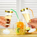 Miniatyrbillede 5 af 10: 25 stykker 150ml Plastik Champagne Fløjter Engangs Mousserende Bar Kopper Klar Pink Ristning Kop