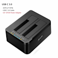 Pikkukuva 4 / 10: Kaksipaikkainen kiintolevy telakka 2,5% 2F3,5 tuumainen HDD SSD SATA USB C 3.0 HDD telakka asema