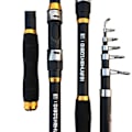 Miniatyrbillede 4 af 7: 2,1M -3,6M Karper Fiske Stang Federer Hård FRP Carbon Fiber Teleskop Fiske Stang