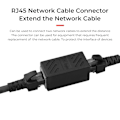 Pikkukuva 2 / 8: 2 kpl RJ45 liitin verkko laajennus Ethernet Kabel RJ45 laajennus sovitin Gigabitin liitäntä naaras naaras verkko liitin