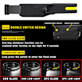 Miniatyrbilde 2 av 7: 2 deler Kraftig LED Induksjon Hodelykt XPE+COB Hode Lommelykt USB Oppladbar Camping Fiske Søk Lys Vanntett Hovedlykt