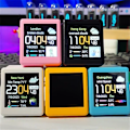 Miniatyrbilde 4 av 5: Vær stasjon 1,54 tommer LCD Digital skjerm elektronisk temperatur fuktighet monitor
